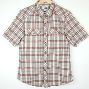 Vans Shirt | Vans Plaid Button Down Short Sleeve